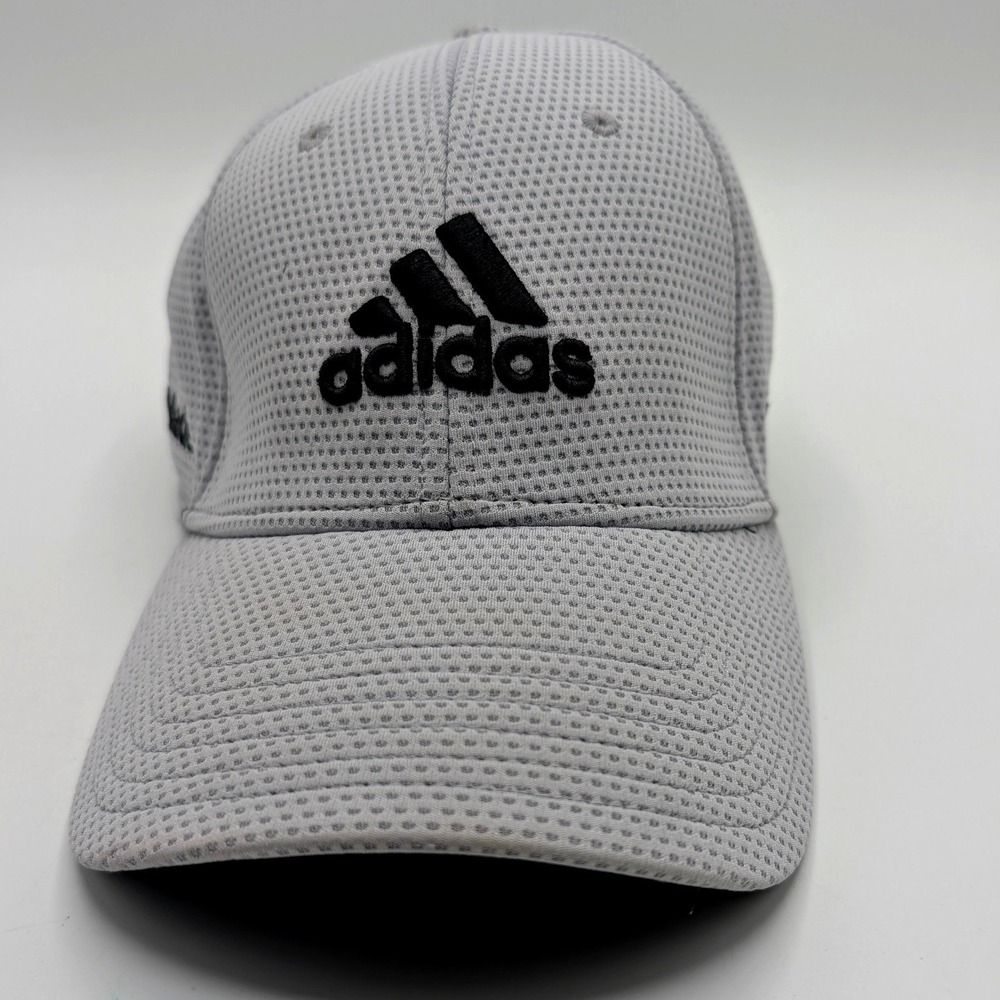 Adidas TaylorMade Tour Preferred Golf Hat Gray Mesh Adjustable Baseball Cap
